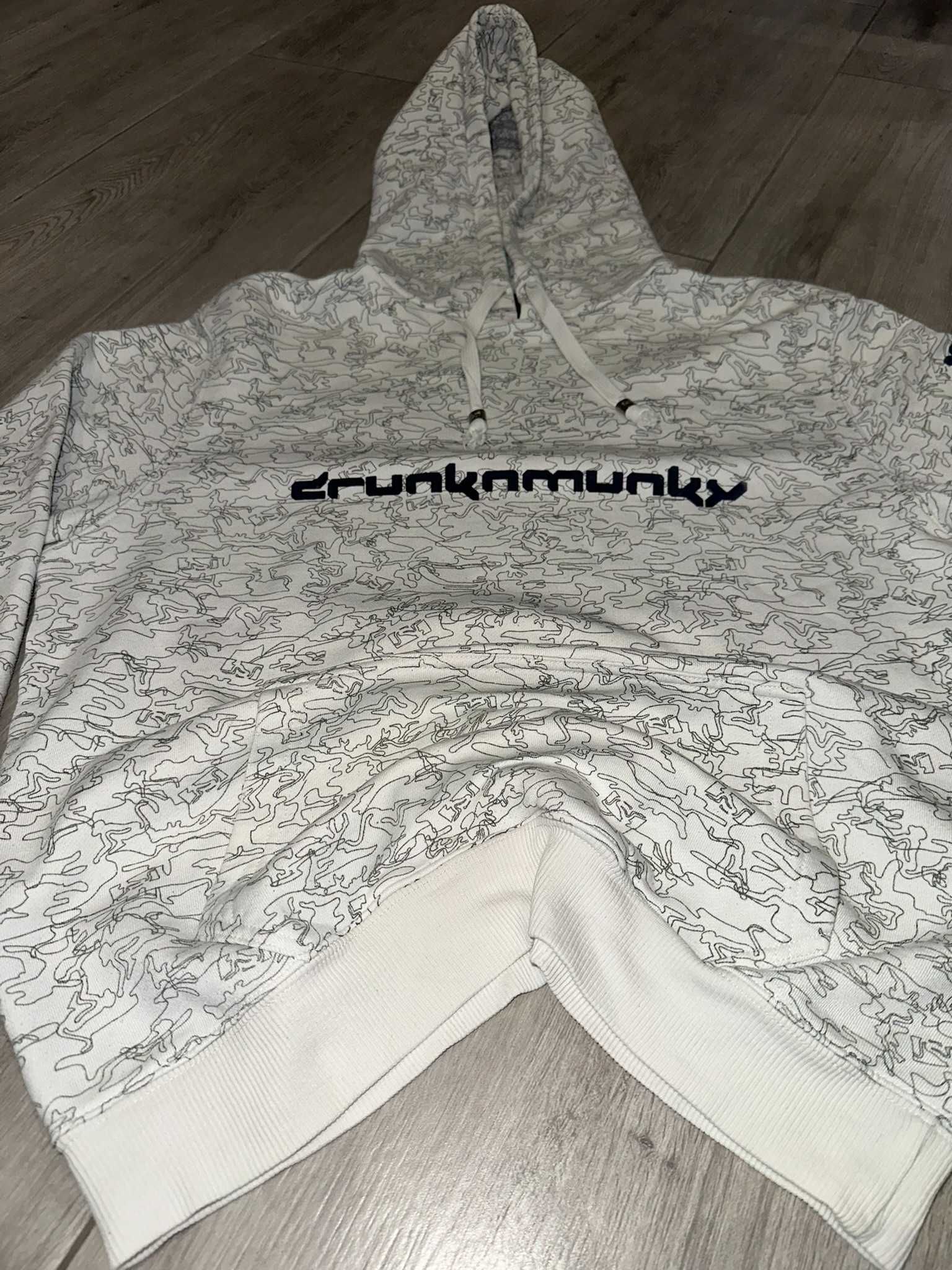Bluza z kapturem Drunknmunky rozmiar L vintage streetwear