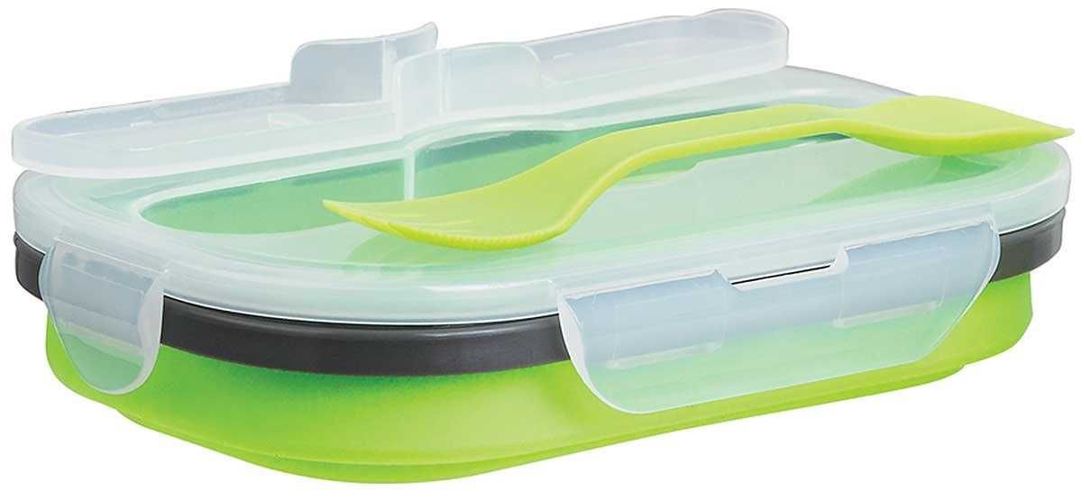 Silikonowy składany lunch box klausberg pudełko na kanapki do szkoły