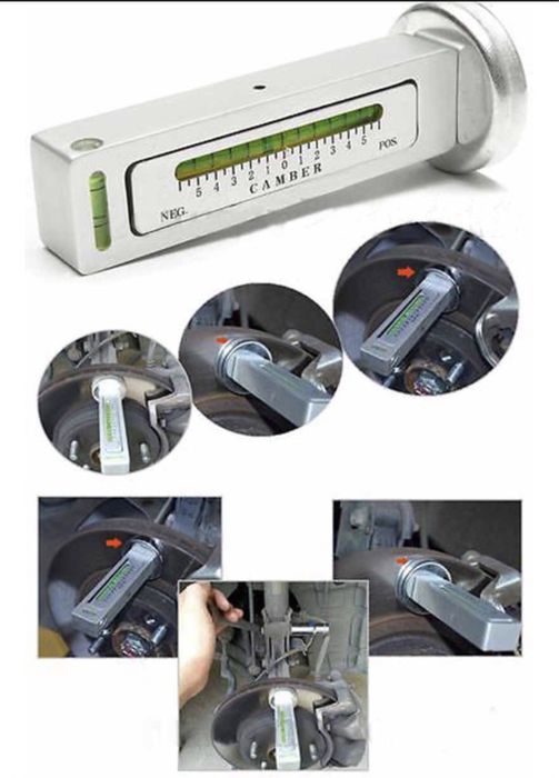 Miernik do ustawiania pochylenia kąta koła. Magnetyczny.