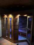 Sauna FIŃSKA + podczerwien INFRARED 2w1 nowy piec 3kW 6osobowa narożna