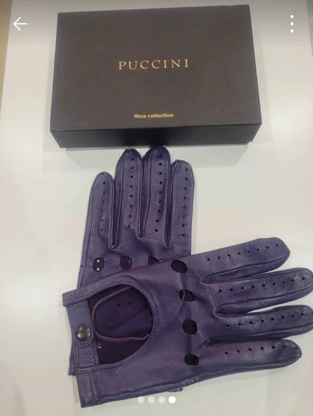 Rękawiczki Skóra Puccini nowe L