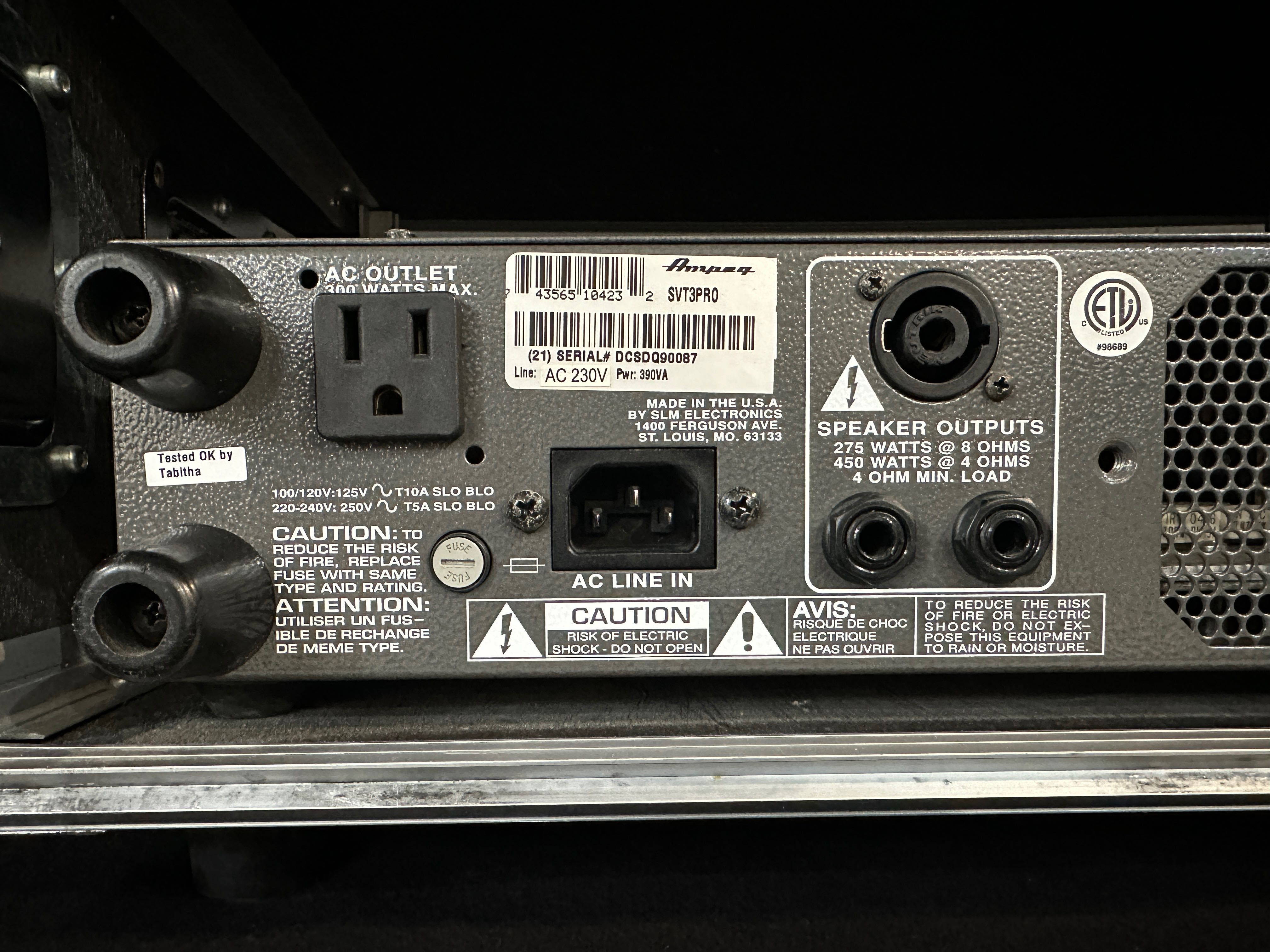 Wzmacniacz head basowy AMPEG SVT-3 PRO USA CASE i okablowanie GRATIS