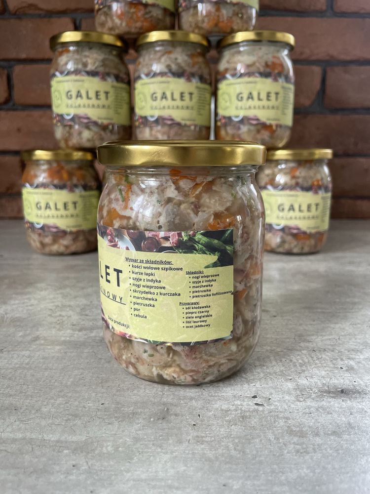 Galareta galet galert galart kolagenowy 4x540ml domowy