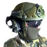 Шолом Sestan-Busch Helmet BK-ACH-HC + Навушники Earmor Олива. (M/L)