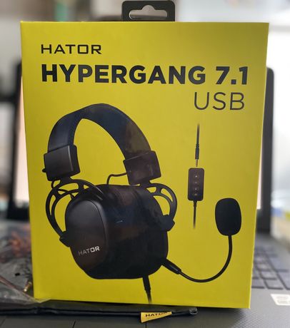 Ігрові навушники Hator Hypergang 7.1 USB Black (HTA-840)