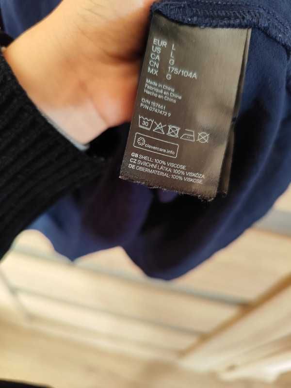 ciążowa sukienka H&M L granatowa wyp na M