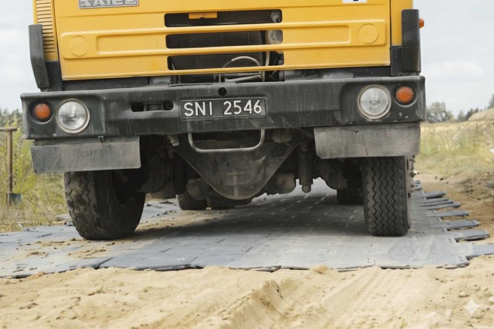 Modułowa nawierzchnia drogowa, parkingowa, techniczna droga tymczasowa