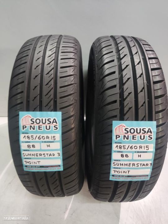 2 pneus semi novos 185-60r15  oferta dos portes