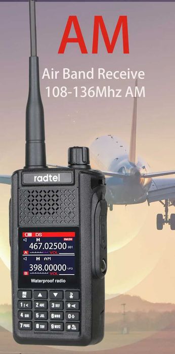 Radtel RT-630 8 Bands AM/CB/SSB/AM/FM/UHF/VHF 800-900M 10W,IP67 satcom