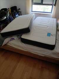 Colchão viscoelástico de cama individual novo (180 cm por 80 cm)