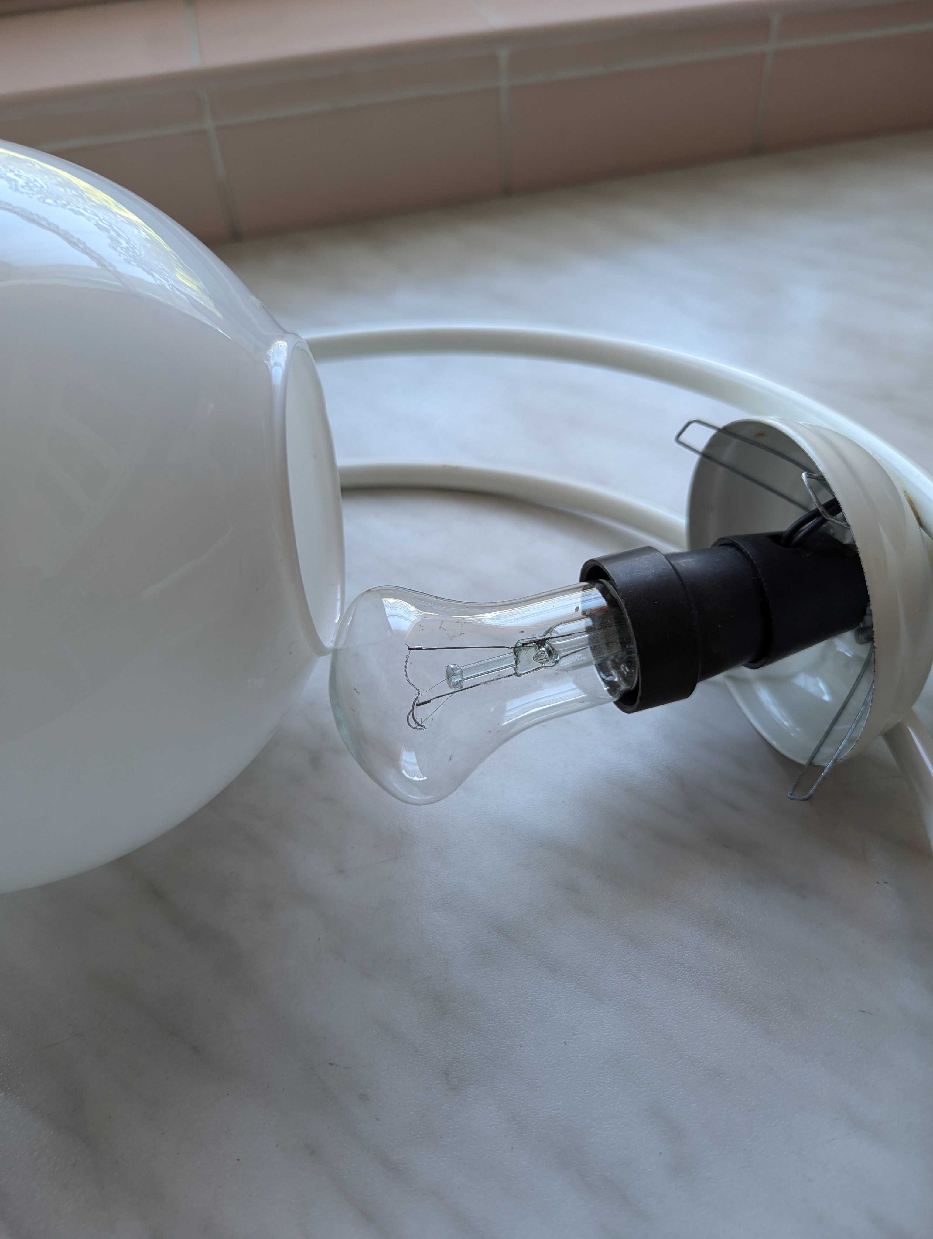 Lampa zwisająca na dużą żarówkę - klosz przeźroczysty