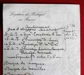 D. Manuel II em Paris 1909 Audiências Legation de Portugal en France