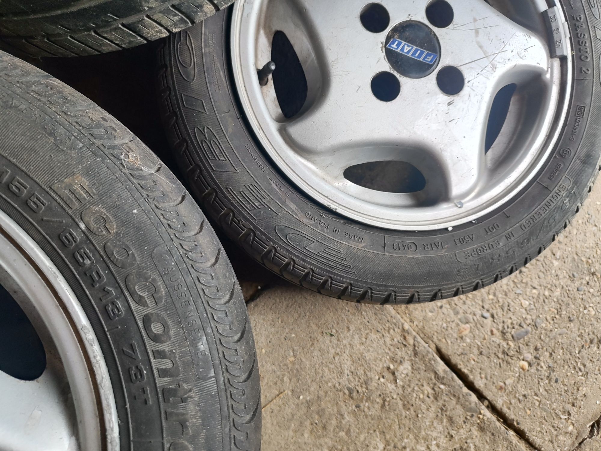 Alufelgi Seicento opony letnie 13 cali komplet Cinquecento