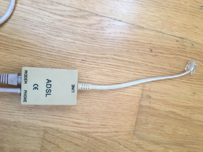 Filtro / adaptador ADSL