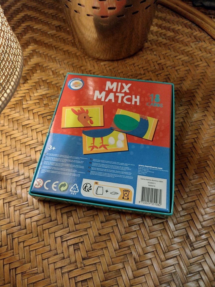 Gra Mix Match dla dzieci 3+ Toy Universe zwierzęta na wsi