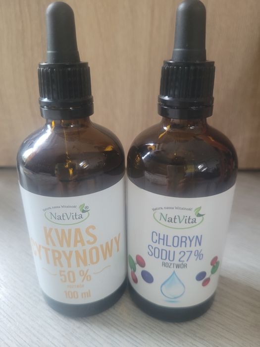 MMS - kwas cytrynowy 50% i chloryn sodu 27%