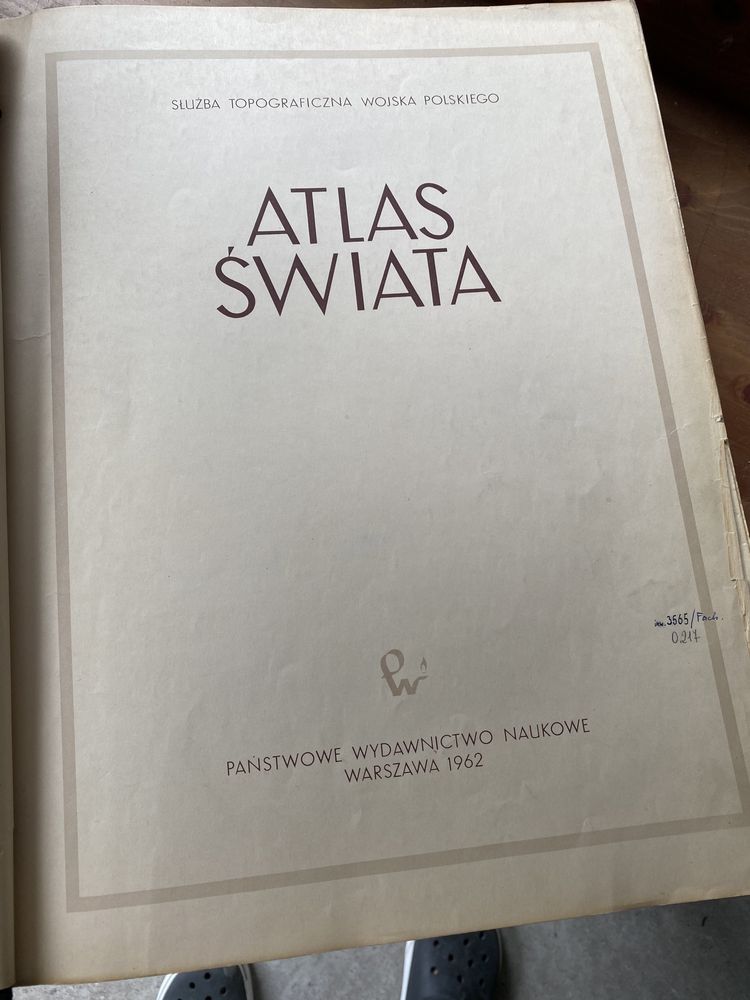 Atlas Świata PWN - wydanie 1962