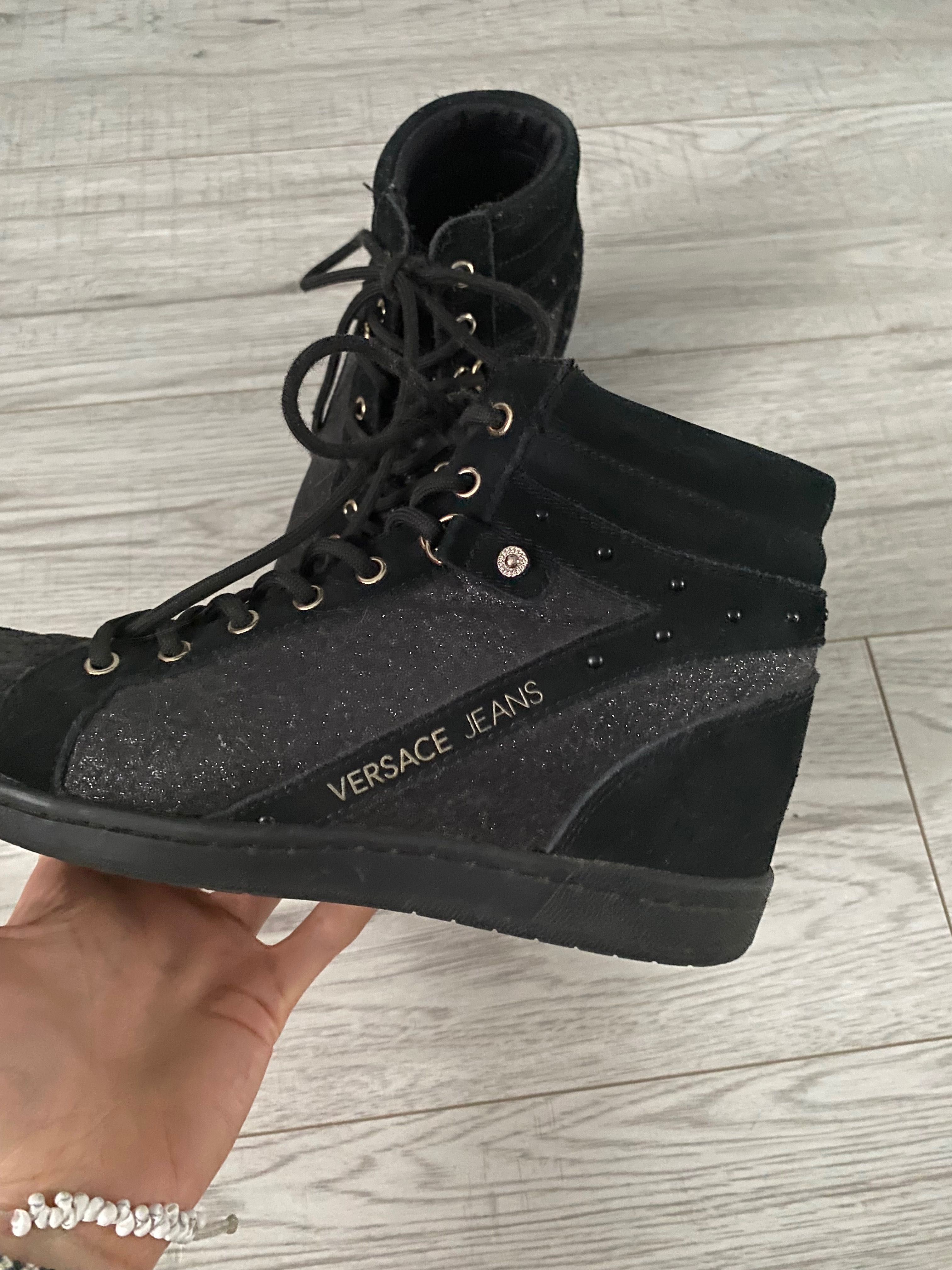 czarne buty 39 Versace Jeans