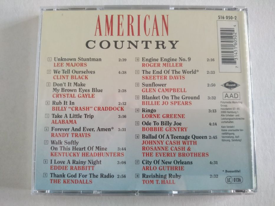 Płyty CD - Coutry American, Love