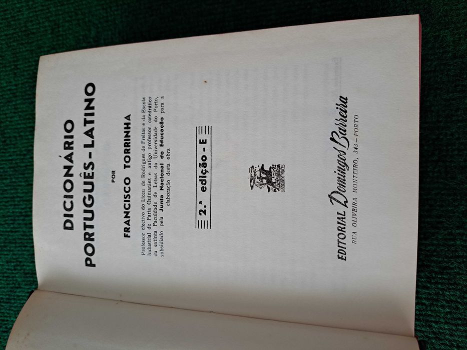 Dicionário Português Latino - Francisco Torrinha