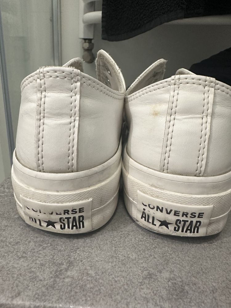 Converse  Chuck Taylor All Star White Mono lift Białe