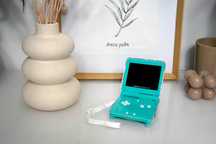 GameBoy Advance SP - IPS, USB-C, folia, osłonka, smyczka i inne