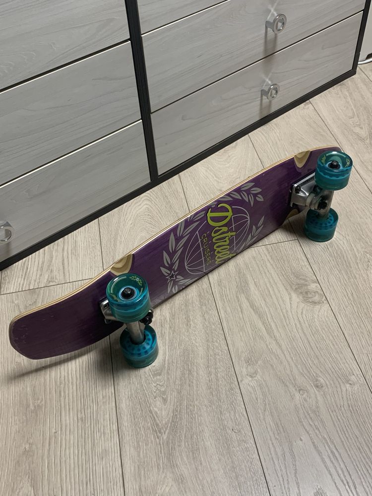 Скейт круизер деревянный D Street Atlas фиолетового цвета