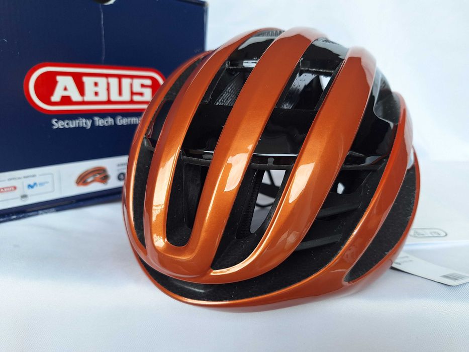 Kask rowerowy szosowy Abus AirBreaker Goldfish Orange S 51-55cm