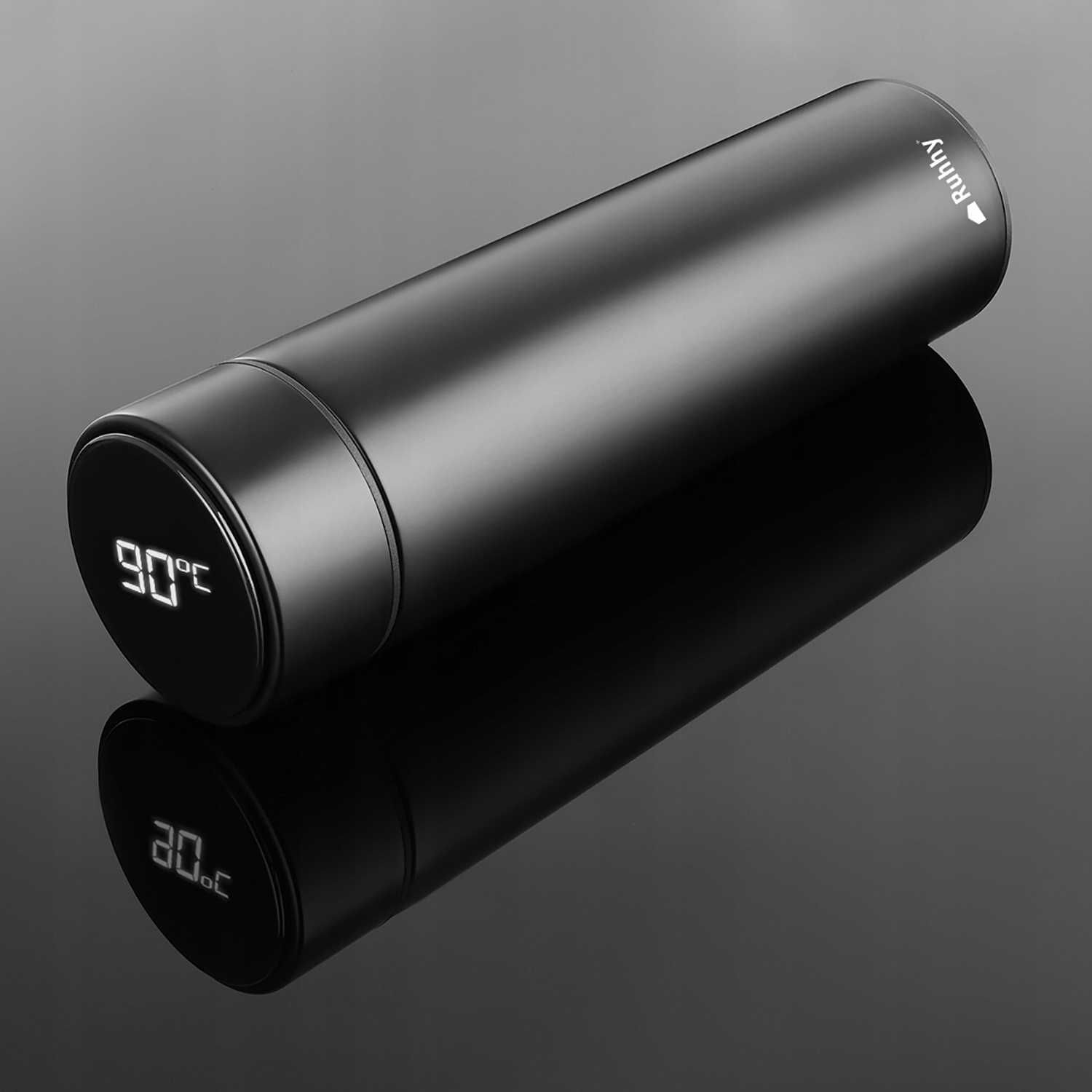 KUBEK Termiczny TERMOS 500ml bidon na kawę herbatę wyświetlacz LCD LED
