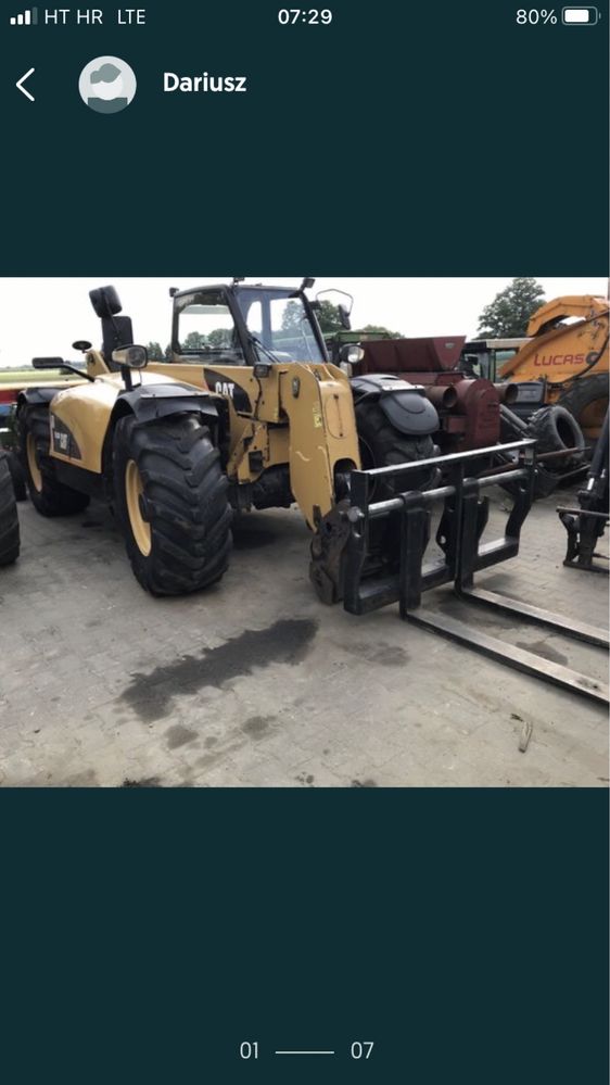 Ładowarka teleskopowam Cat TH 330 B klima 145 km z Niemiec JCB Manitou