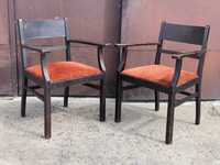 002 Para starych stylowych foteli, 2 fotele drewniane