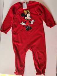 H&M Disney Myszka Minnie pajacyk śpioch piżamka 12-18 miesięcy 2szt