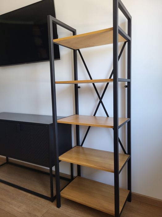 regał Loft lite drewno-dębowe