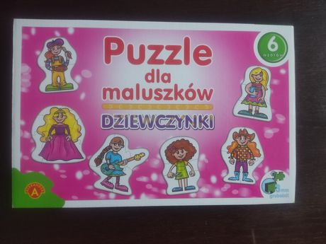 Puzzle, dziewczynki, 6 układanek