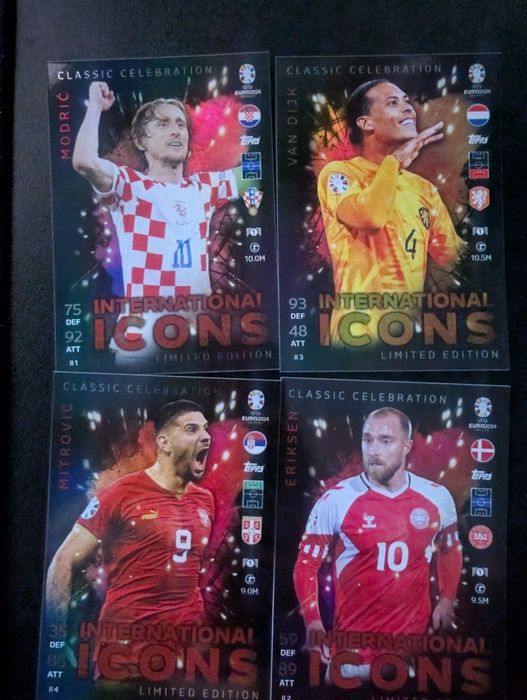 Cartas Colecionáveis Match Attax Topps