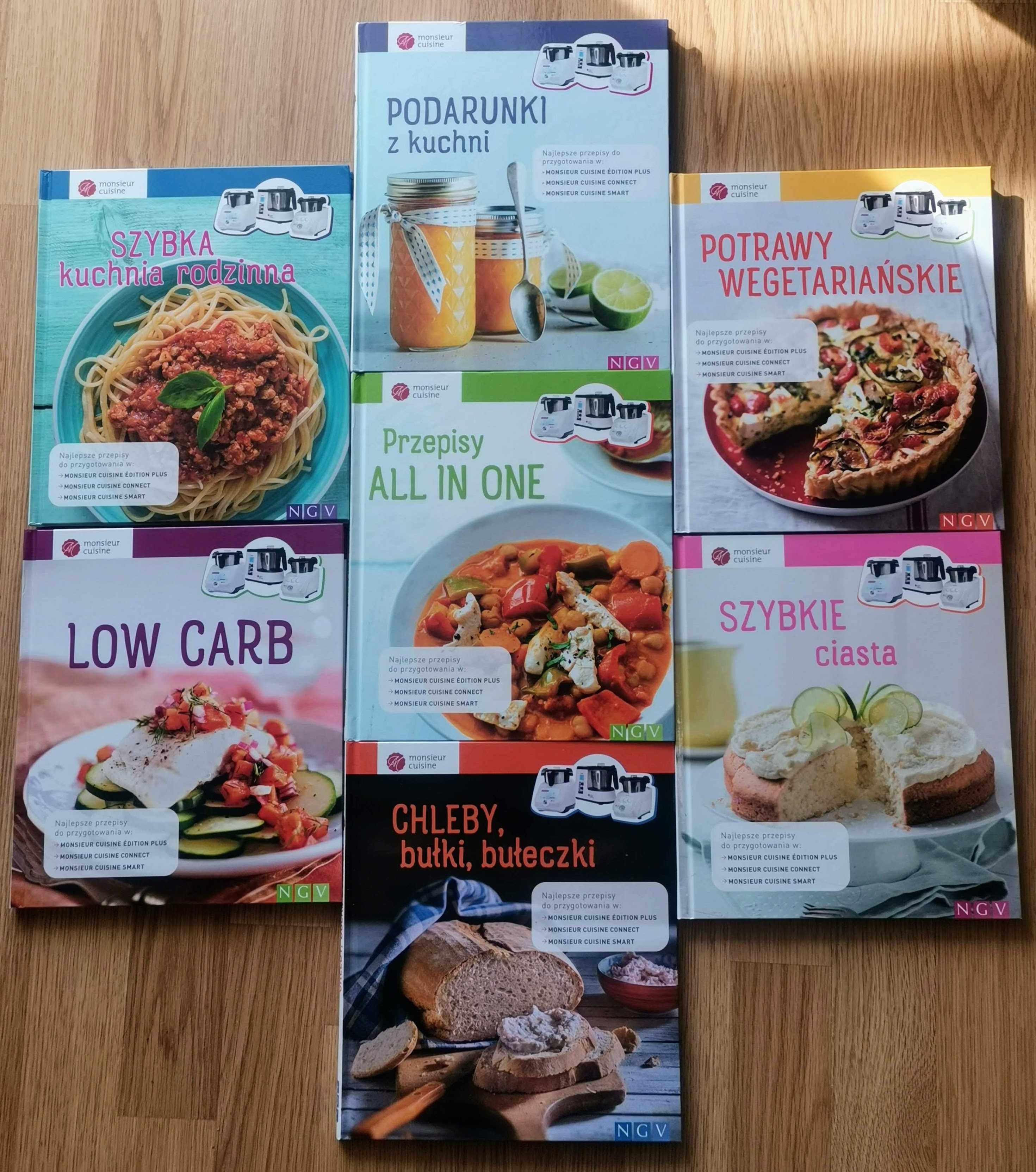 Przepisy Monsieur Cuisine Smart / Connect / Plus książki 3 szt. zestaw