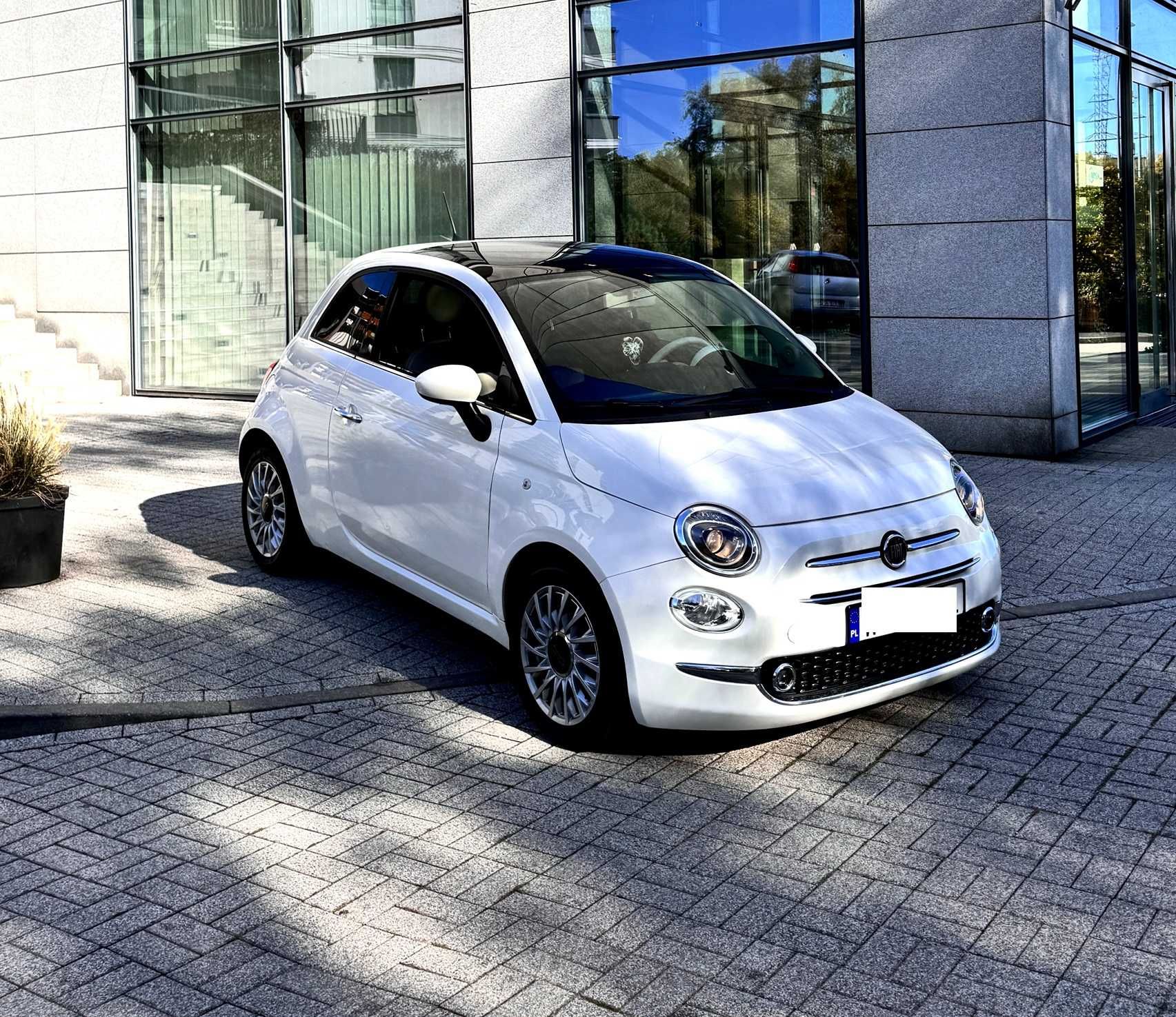 Fiat 500 1.2 Benzyna 2018r niski przebieg zadbany