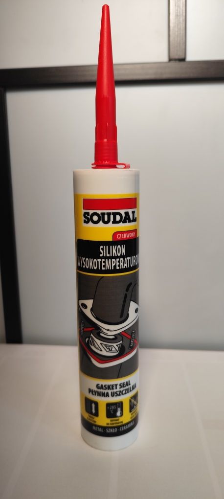 Silikon SOUDAL wysokotemperaturowy 285*C Płynna Uszczelka 280ML