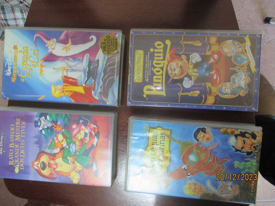 30 VHS de Desenhos animados