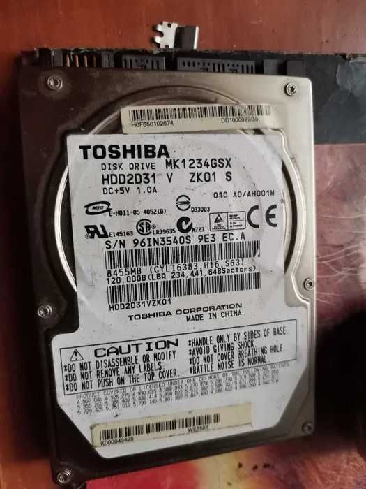 toshiba `120 GB ATA