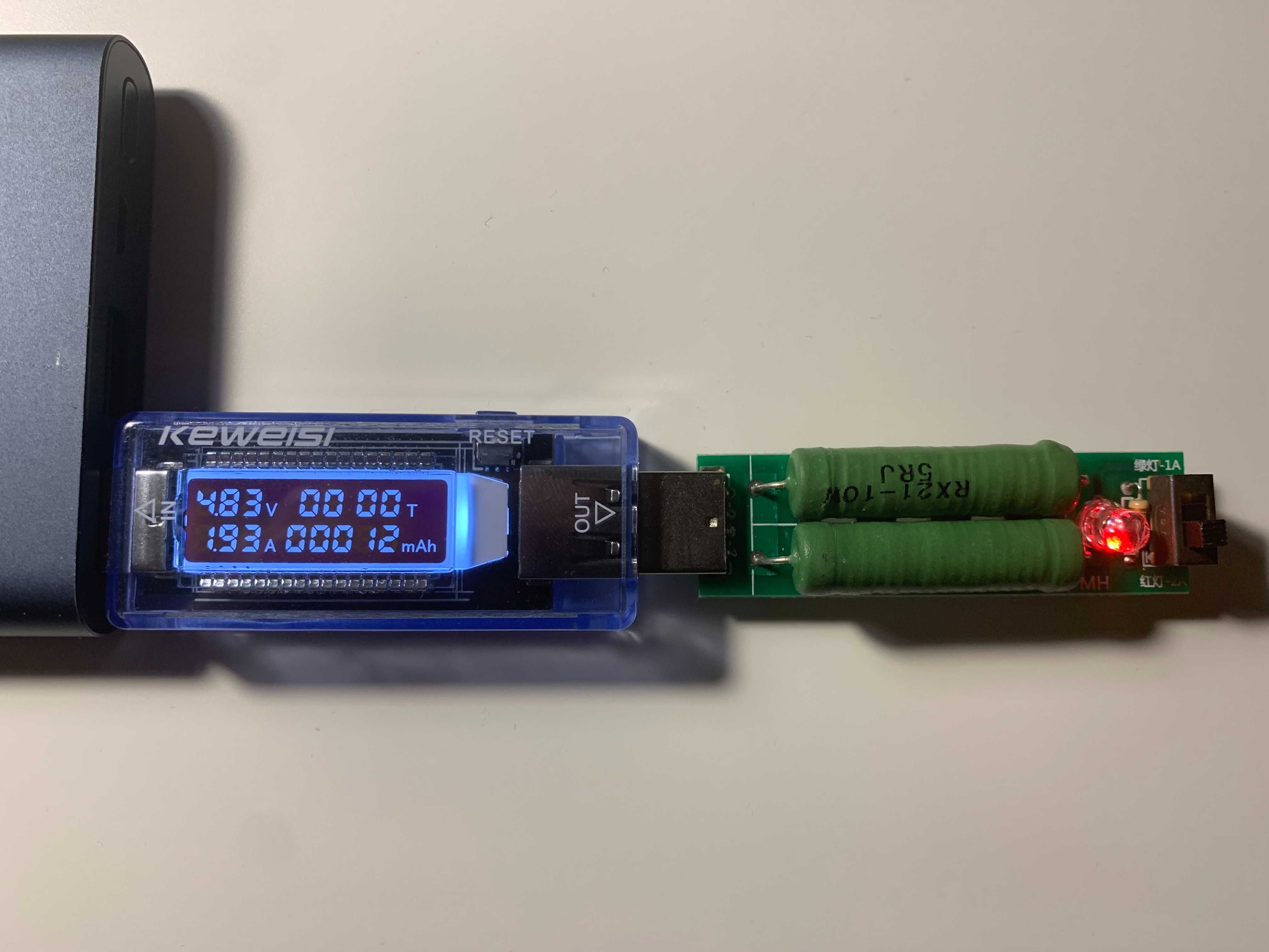 USB навантажувальний резистор / USB нагрузка 1А / 2 А