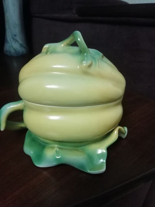 Ваза стекло, чашка, чайник сахарница Довбыш Городница ссср