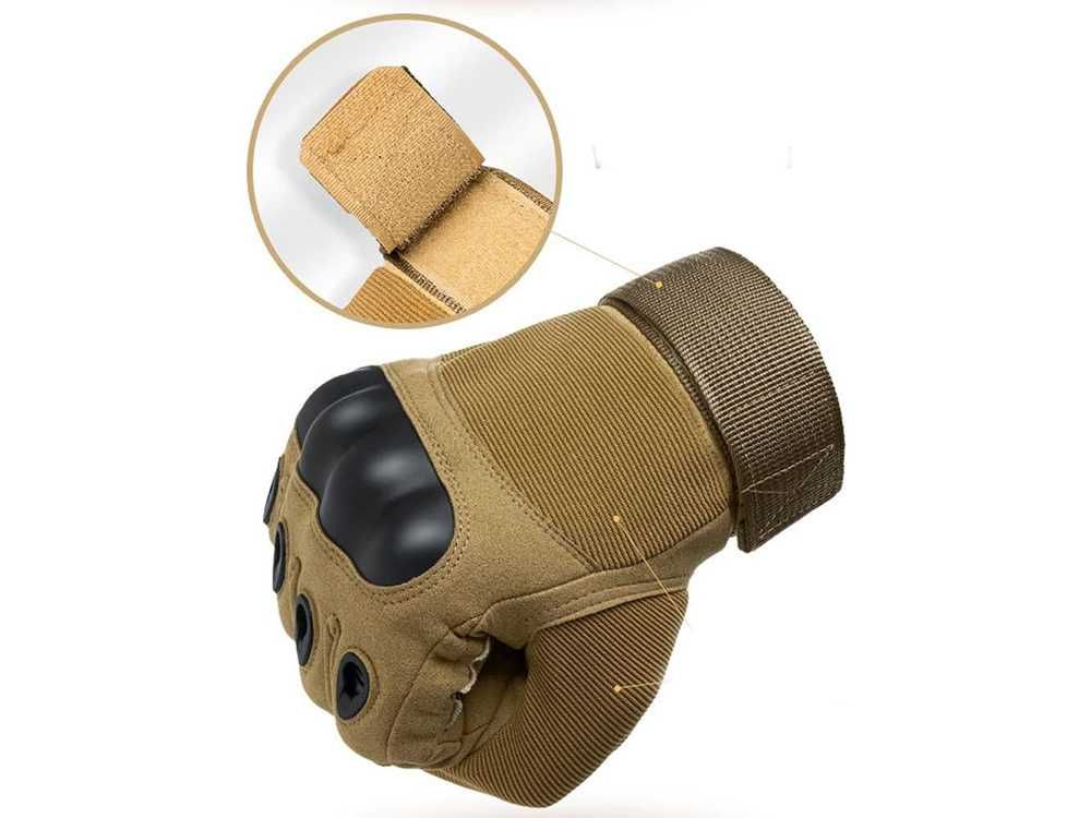 Rękawiczki taktyczne wojskowe survival xl z ochroną kostek M,L