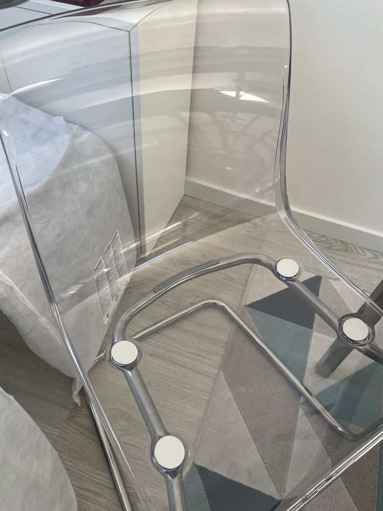 Conjunto 4 ou 6 cadeiras IKEA Tobias, Transparentes