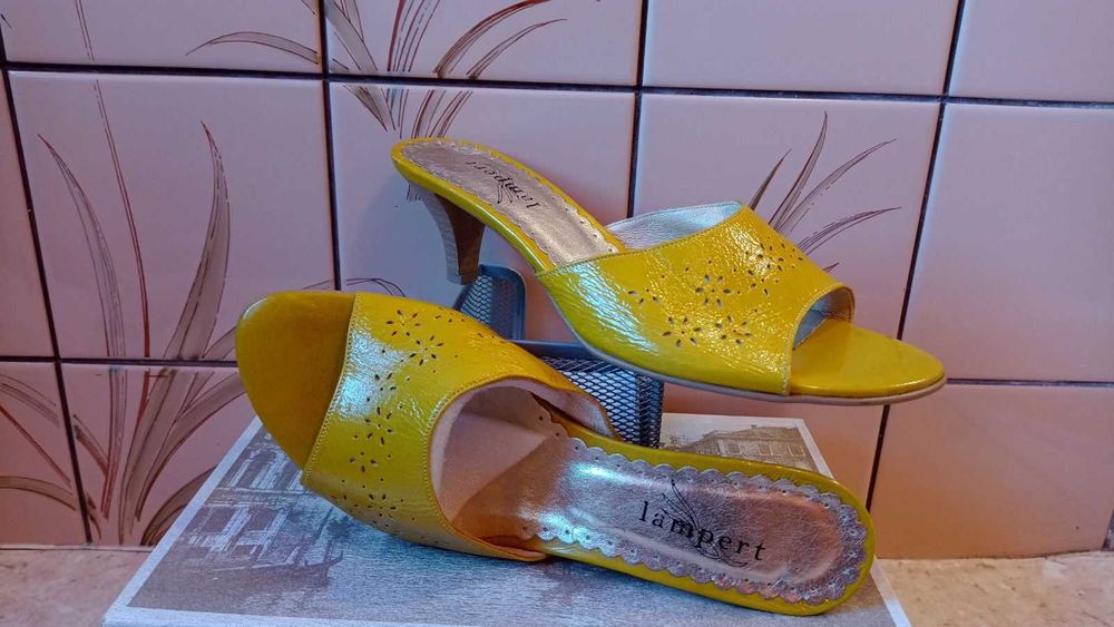 Klapki skórzane Lampert r.39