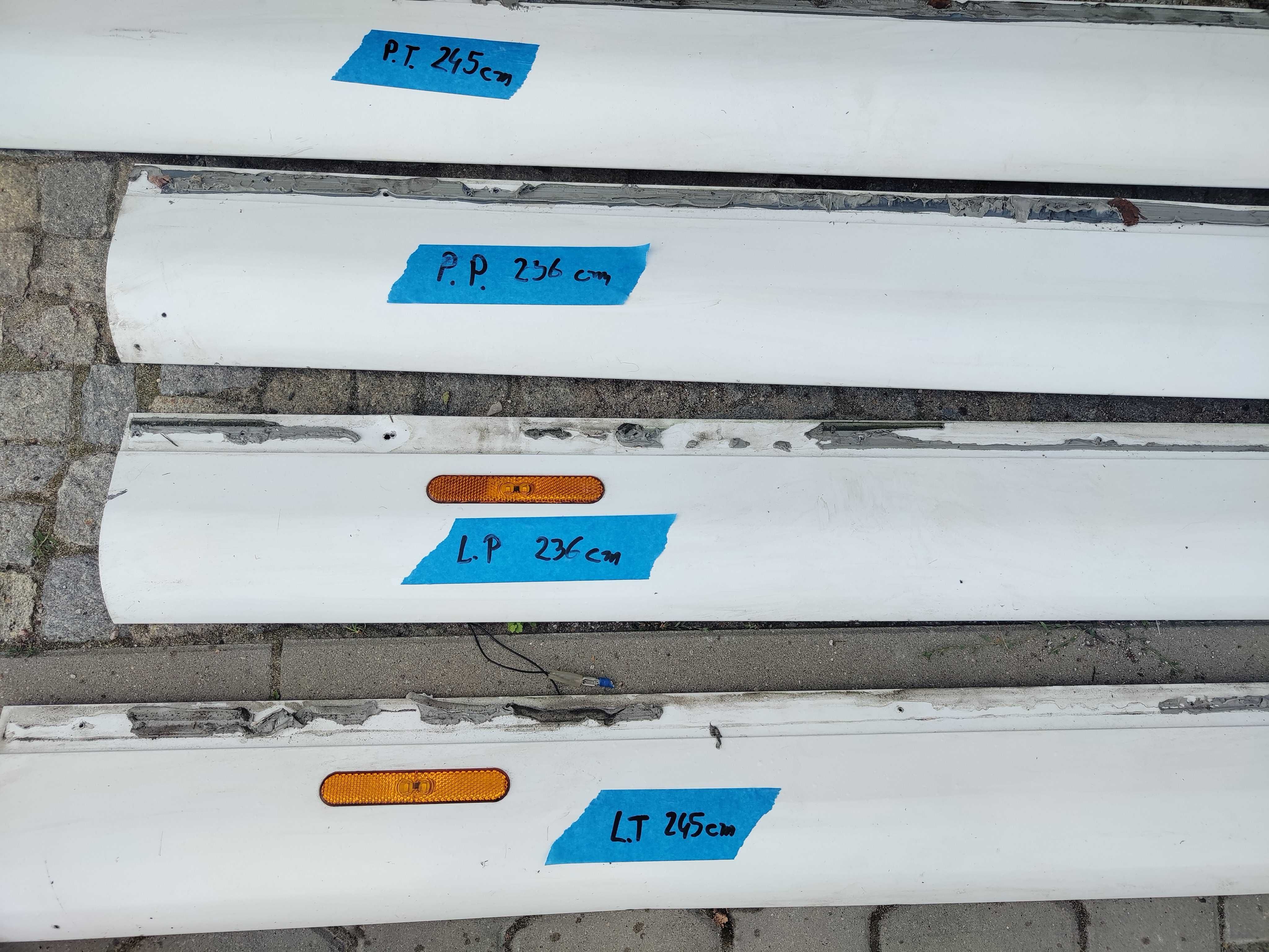 Przyczepa HOBBY listwa dolna fartuch profil aluminiowy częśći