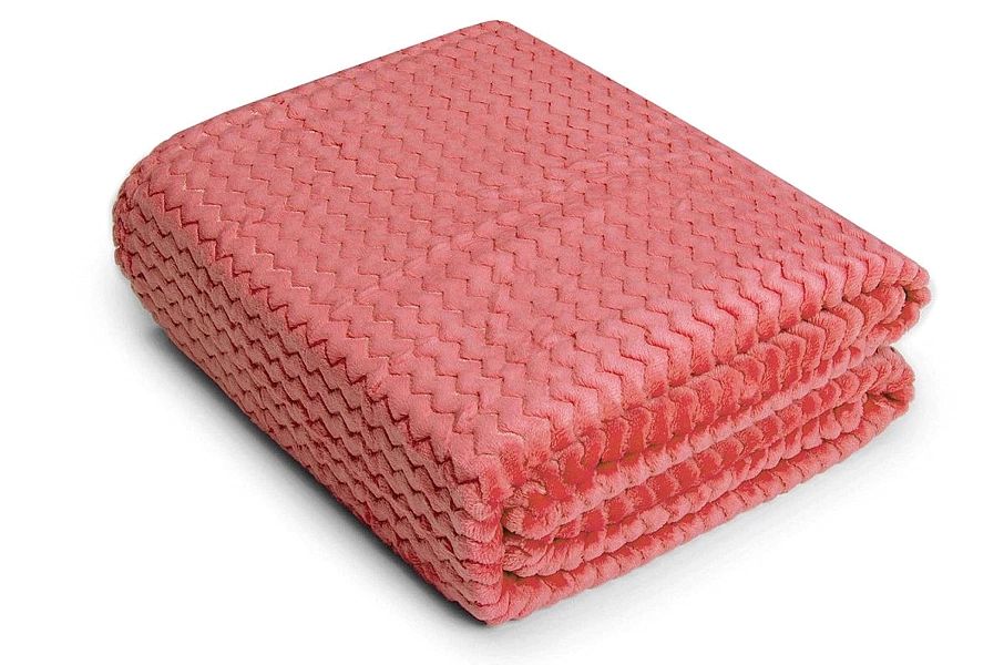 200x220 Koc Mikrofibra Wytłaczana Zygzak Pled Kapa
