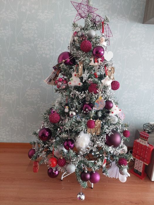 Pinheiro de natal com neve