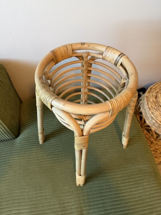 IKEA BUSKBO Stojak na doniczkę kwietnik boho rattan