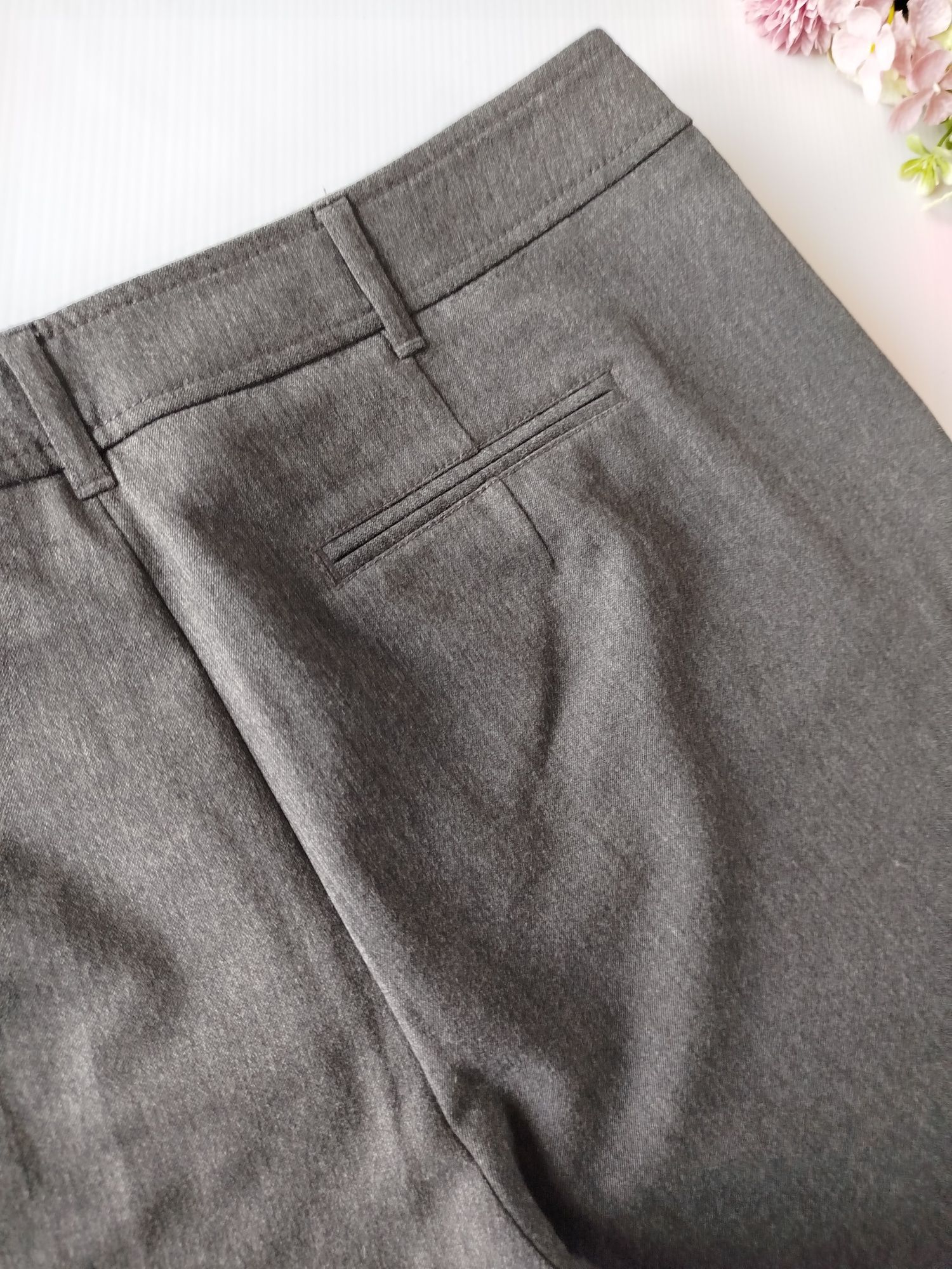 Ciemno szare klasyczne eleganckie spodnie damskie Gerry Weber 46 XXXL